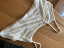金三塔抹胸100%桑蚕丝防走光吊带抹胸有胸垫2NZF4B405 白色肩带不交叉810003 M 晒单实拍图