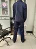领灿 劳保工作服男装耐脏耐磨男士工服春秋工装套装工服长袖上衣定制 丝A518藏蓝 3XL /185【170-185斤】 套装 实拍图