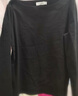 尚都比拉春秋一字领上衣显瘦长袖t恤女宽松高级感内搭打底衫 黑色 XS  实拍图