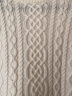 无印良品 MUJI 女式 阿兰图案 高领毛衣 长袖针织衫 女款冬季 W9AA874 米白色 XS (150/76A) 实拍图