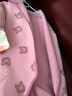 迷你巴拉婴儿连体衣棉服外出冬季宝宝羽绒服幼儿衣服保暖双面绒两面穿外套 紫色调00377 90cm 实拍图