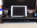 宜客莱办公显示器增高架 电脑液晶屏幕桌键盘收纳架 笔记本支架 置物架底座 V01WL黑胡桃木色 实拍图