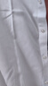 汉尼（HANY）法式衬衫男长袖结婚商务男士西装法袖袖扣西服袖口纯棉免烫白衬衣 瓦萨白 【方尖领-肌理纹】 45 实拍图
