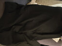 宾色2件装100%全棉长袖t恤男春秋圆领纯色潮流重磅体恤上衣纯棉打底衫 01-黑色+白色 XL【适合130-150斤】 实拍图