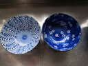 美浓烧（Mino Yaki）日式面碗 家用釉下彩微波炉青花陶瓷吃面碗商用牛肉汤面碗 春樱秋叶【16.0CM*8.5CM】 实拍图