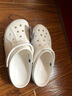 卡骆驰（crocs）洞洞鞋男鞋女鞋 25夏季新款贝雅拖鞋轻便透气情侣鞋沙滩鞋凉鞋 骨白经典克骆格/现货速发 45 -46  /M11/290mm 实拍图