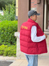 卡尔美（KELME）棉马甲男冬季出征系列运动训练加厚保暖棉服防寒外套 酒红 L 实拍图