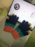 慕衣宾士韩版情侣毛线手套男冬季加厚加绒保暖手套女冬天五指触屏手套骑行学生可爱防寒手套 藏青色 均码（男女通用） 实拍图