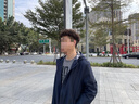 杉杉商务中长款连帽风衣男2025秋季新款纯色防风抗皱垂顺干部外套201 藏青 XL (180) 实拍图