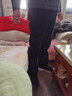 2件99元斗战袋鼠条绒裤秋冬新款高腰直筒灯芯绒男裤中老年条绒长裤商务休闲裤宽松免烫爸爸裤子 宝蓝色+墨绿色 36码2尺9腰围 实拍图