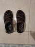 罗伦·邦帅凉鞋男真皮夏季男士沙滩鞋头层牛皮凉拖鞋浴室洗澡防滑皮凉鞋 2代加厚鞋底-棕色 41 实拍图