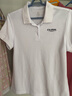 骆驼（CAMEL）棉感透气运动短袖T恤女简约POLO衫 C45225L2004A5 白色 M 实拍图