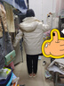 林羽森宽松派克服工装羽绒棉服女2025冬季新款大毛领中长款加厚棉衣外套 米白色 L 推荐110-130斤 实拍图