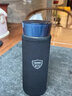 膳魔师（THERMOS）双层玻璃杯商务办公高档水杯男士泡茶杯车载水杯茶水分离节日礼物 TCGA-400-D-GY灰色 实拍图
