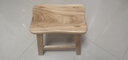 小板凳 老榆木创意小板凳钓鱼凳踩脚凳实木方凳矮凳沙发凳家用方凳木头茶几凳演出凳子换鞋凳跳舞凳子 长30宽20高30厘米（清漆） 实拍图