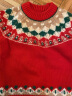 马克珍妮（MARC&JANIE） 宝宝秋冬装 女童菱格提花毛衣 儿童针织衫201579 红色 5T(建议身高110cm) 晒单实拍图