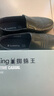 蜘蛛王男士皮鞋牛皮套脚商务休闲鞋中老年爸爸男鞋 黑色（套脚） 41  实拍图