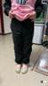 361°儿童夏季薄款长裤男童卫裤运动长裤女童秋冬保暖中大童休闲长裤 浅瓦花灰3501-中性【加绒】 130 实拍图
