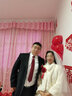 IFSONG领带男正装商务高档西装学生韩版红色结婚婚礼手打拉链免打礼盒装 酒红斜纹(手打领带+口袋巾) 实拍图