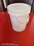 佳叶塑料桶螺旋桶防潮农资肥料包装桶加厚钓鱼桶乳胶油漆收纳桶储水桶 18L-白色-非食品级 实拍图