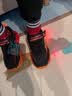 Skechers斯凯奇童鞋男童闪灯鞋秋季休闲运动鞋儿童鞋开关发光潮鞋400103L 黑色/红色/BKRD 27.5 实拍图