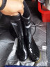 回力雨鞋男高筒防水鞋户外雨天耐磨胶鞋不易滑雨靴套鞋6807黑色高筒42 实拍图