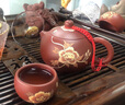 茗茶艺壶 紫砂壶宜兴纯全手工名家原矿大红袍西施泡茶壶茶具 彩绘西施250cc 实拍图