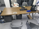 奥斯彩登（OSTRADAN）实木老板桌经理桌 现代原木轻奢大气班桌带柜子 办公桌台式电脑桌 定制尺寸，联系客服改价 实拍图