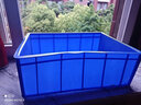 映季周转箱养鱼养龟箱子物料元件盒物流箱五金零件整理储物盒塑料收纳 蓝色4号405*305*150mm 实拍图