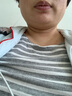 米度丽哺乳衣外出哺乳上衣春秋时尚喂奶衣服女条纹打底衫春季辣妈款 春秋款-黑底白条 XL码 实拍图