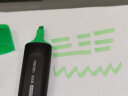得力（deli）绿色荧光笔考试复习划重点醒目标记笔 物流办公学生通用水性记号笔 手账绘画可用10支 S600 实拍图