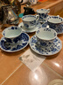 陶趣居日本进口蓝凛堂陶瓷咖啡杯碟套装日式青花釉下彩红茶杯家用下午茶 花伊万里杯碟组合 实拍图