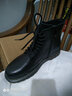 百丽（Belle）潮搭马丁靴男冬季商场同款真皮英伦风休闲靴加绒92267DD0 黑绒里(8孔) 38 (240mm) 实拍图