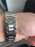 积优（JEAYOU）代用天梭浪琴表带钢带男士手表链天梭力洛克汉密尔顿阿玛尼卡西欧依波西铁城美度不锈钢表带 通用五珠-银色 A表耳间距 19mm 实拍图