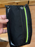 杉沓 徒步户外运动水壶小腰包男女 多功能骑行马拉松腰带包贴身跑步手机腰包 黑色绿拉布 12寸 实拍图