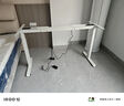 木藝生电动升降架子桌腿双电机可调节升降电脑桌站立支架办公书桌桌子腿 方管双电机2节线槽款白1.1-2米桌 加厚钢架 实拍图