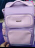 卡拉羊【新年送礼】书包小学生1-3-6年级防下坠减负大嘴书包儿童书包 【大号】定制个性签名|紫色 实拍图