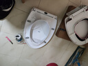 沐唯（muvi）马桶盖通用u型坐便器盖子配件加厚加大马桶圈厕所老式缓降座垫盖 中V型PP特厚款【安装通用型】 实拍图