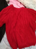圣芙恺（CEFREKAY）儿童毛衣加绒加厚中大女童保暖婴幼儿男宝宝韩版手编羊毛衫毛线衣 红色 140cm 晒单实拍图
