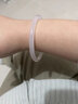 中国黄金（CHINA GOLD）次日达白月光手镯荔枝冻玉镯子年轻款生日礼物送女友老婆周年礼物 （细镯）6mm白月光手镯【56圈口】 实拍图