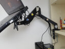 HILLPORT 笔记本电脑支架气压升降增高底座双屏显示器机械臂一拖二组合屏幕副屏摇臂挂架拼接旋转架 笔记本组合黑色 晒单实拍图
