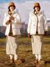 森马（Semir）羽绒服女中长款大毛领连帽显瘦2024冬新款工装风防风保暖外套 奶白（白鸭绒）10501 M 实拍图