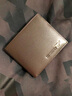 七匹狼（SEPTWOLVES）钱包男士短款真皮DIY定制刻字情侣钱夹生日礼物情人节送男友老公 啡色金属【送精美礼盒】 实拍图