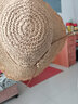 PTAH草帽女夏季度假出游防晒帽休闲百搭太阳帽手工编织沙滩帽 咖色 可调节 实拍图