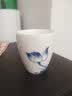 瓷都窑火景德镇手绘闻香功夫茶具茶杯陶瓷单杯青花瓷白瓷小茶杯品茗杯茶盏 荷花款【70ML】 实拍图