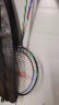 李宁（LI-NING）羽毛球全碳素A1111训练对拍AYPR202-3蓝绿(已穿线含拍套球手胶） 实拍图