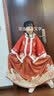 罗蒙女童拜年服冬款儿童汉服唐装过年衣服马面裙演出服 红色套装150 实拍图