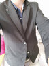 罗蒙【华夫格】抗皱西服男士修身春季商务休闲单西装职业工装上衣外套 实拍图