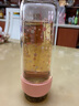 SIMELO施美乐茶水分离杯女玻璃杯双层加厚高颜值带过滤网泡茶水杯 粉色 330ml 实拍图