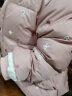 戴维贝拉（DAVE＆BELLA）保暖女童羽绒服幼童儿童羽绒衣幼儿冬装宝宝上衣幼童羽绒外套女孩 灰粉色 120cm（建议身高110-120cm） 实拍图